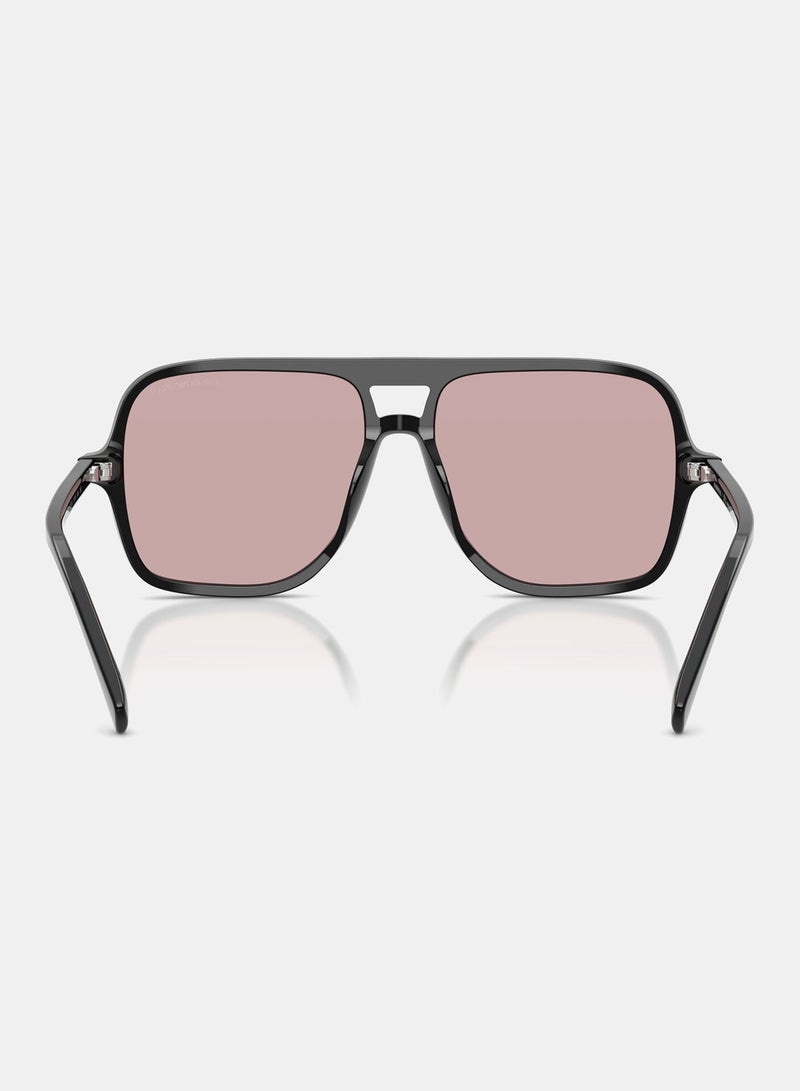 EMPORIO ARMANI Women Full Rim Square Sunglasses 4252U, 57, 5017, 73 - Image 3